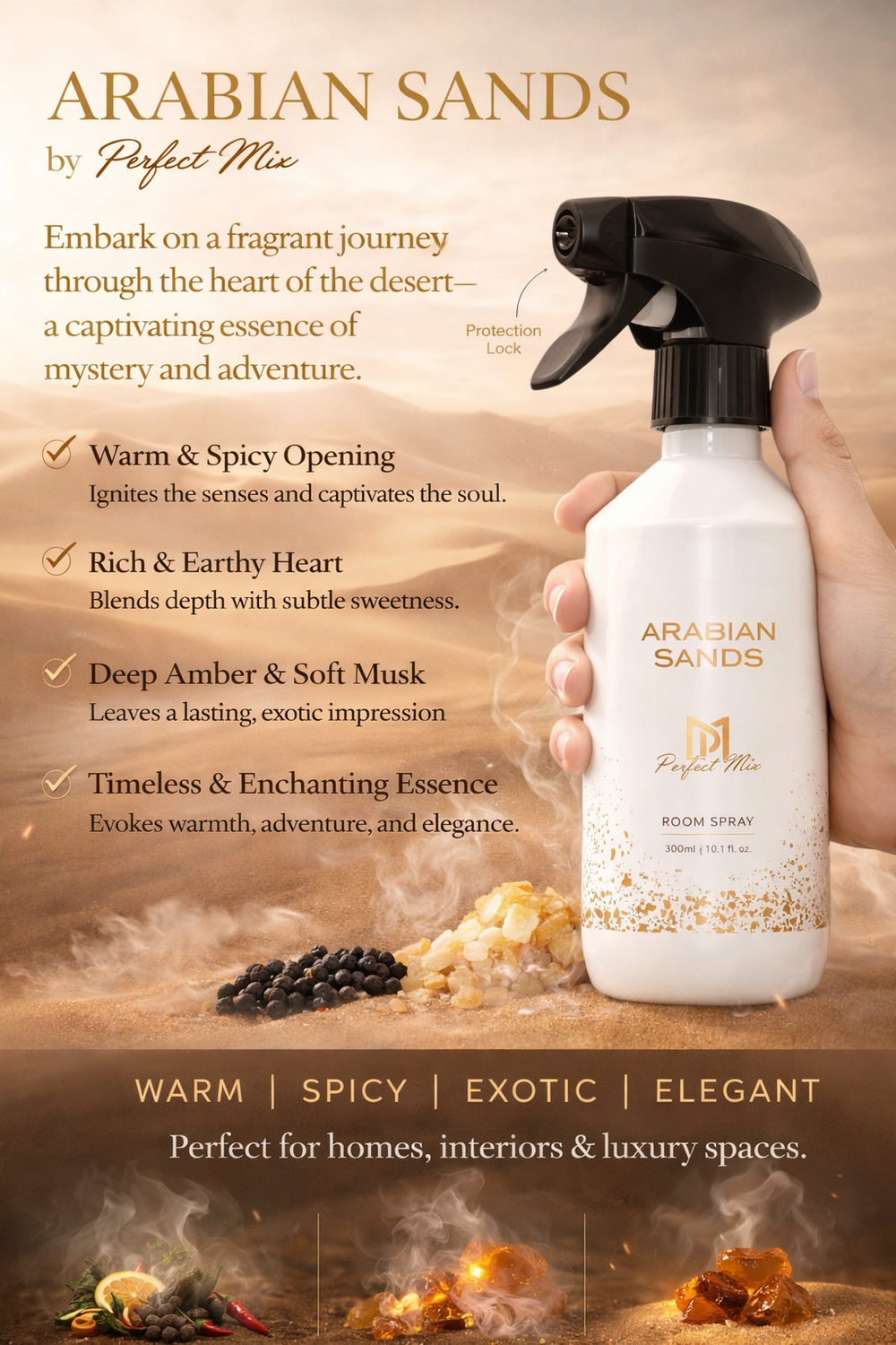 عطر أرابيان ساندز – عطر فاخر يدوم طويلًا | مزيج مثالي