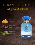 عطر حكاية أكوامارين او دو بارفان 100 مل – عطر للجنسين بعبير العنبر والعود والجلد والباتشولي | عطر فاخر يدوم طويلاً