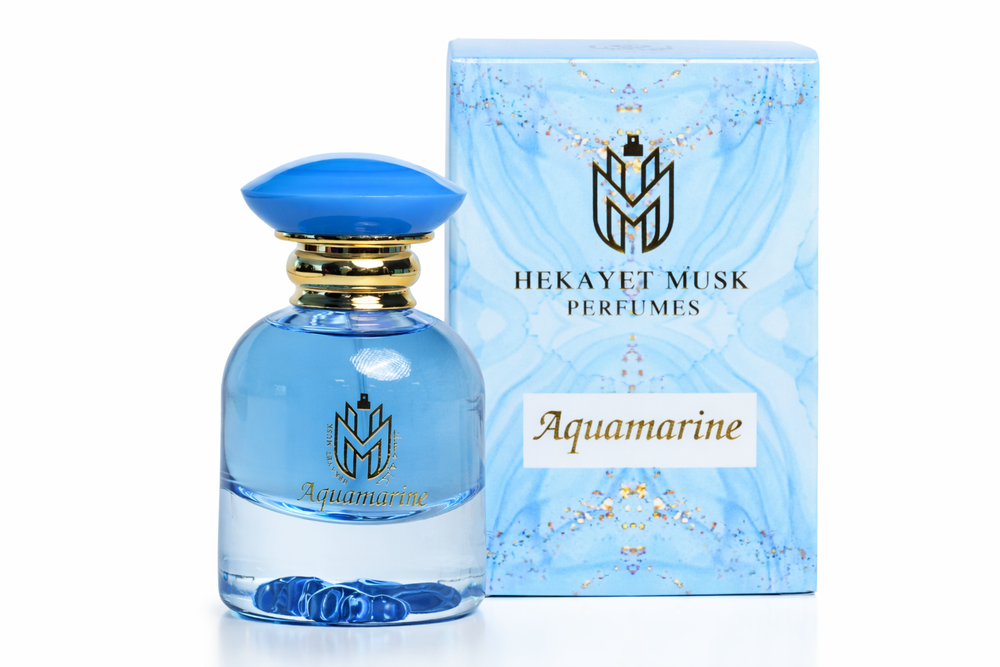 عطر حكاية أكوامارين او دو بارفان 100 مل – عطر للجنسين بعبير العنبر والعود والجلد والباتشولي | عطر فاخر يدوم طويلاً