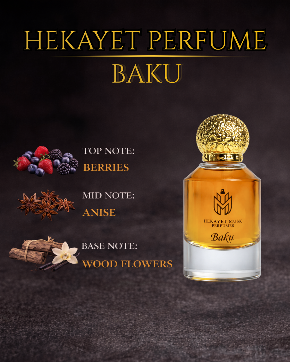 عطر حكاية باكو أو دو بارفان 100 مل – توت اليانسون الخشبي الزهري للجنسين | عطر فاخر يدوم طويلاً