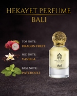 عطر حكاية بالي او دو بارفان 100 مل – عطر للجنسين بالباتشولي والفانيليا وفاكهة التنين | عطر فاخر غريب يدوم طويلاً