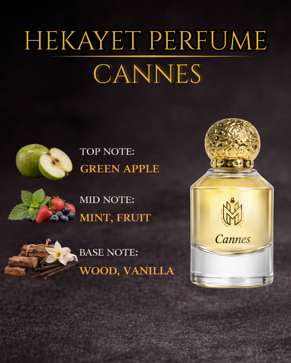 حكاية كان عطر أو دي بارفان 100 مل – عطر للجنسين بالنعناع والتفاح الأخضر والفانيليا بلمسة خشبية | عطر فاخر منعش يدوم طويلاً