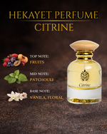 عطر حكاية سيترين أو دو بارفان 100 مل – عطر فواكه فانيليا باتشولي يدوم طويلاً للجنسين | عطر فاخر من الزهور للرجال والنساء