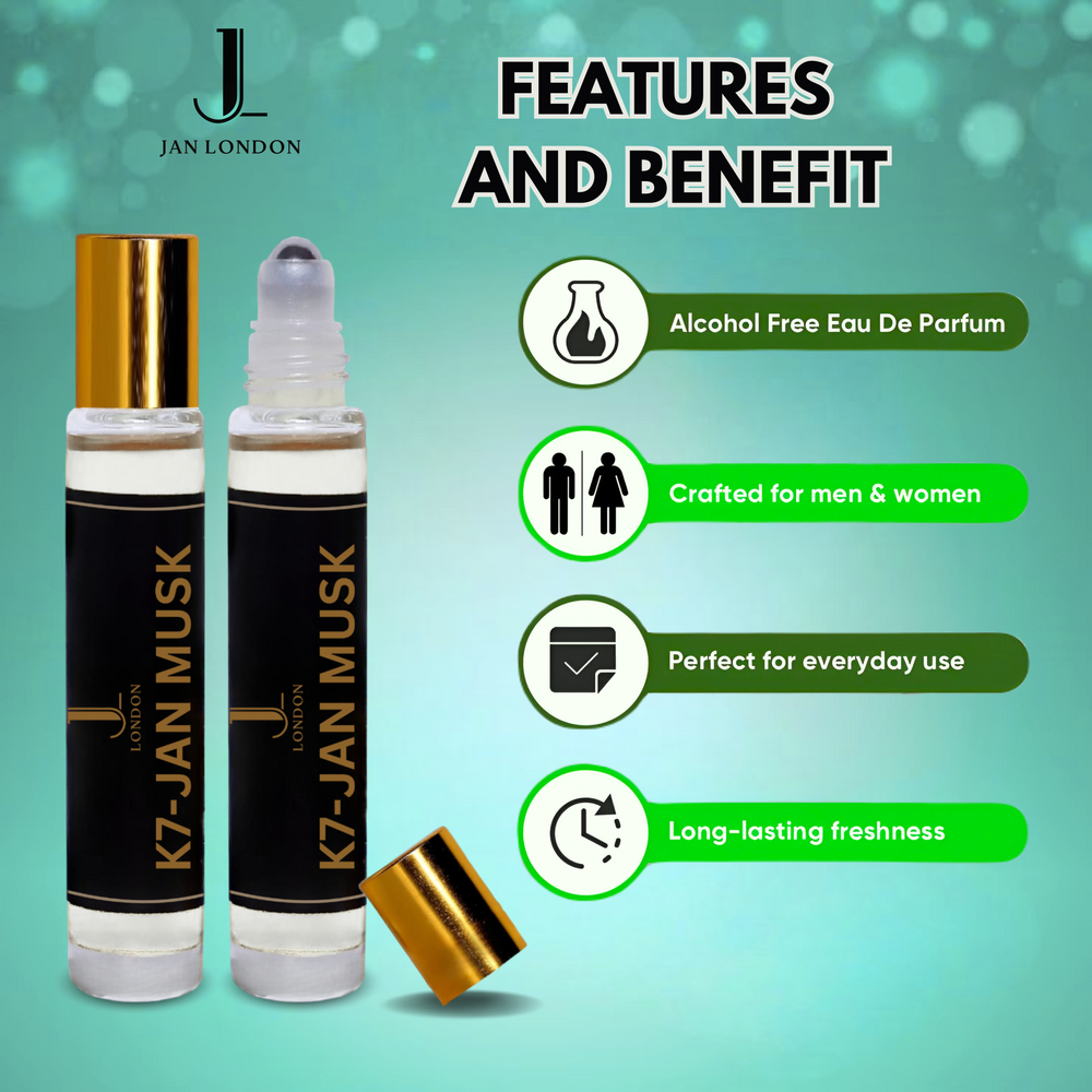 Jan London Alcohol Free Long Lasting Unisex Attar Fragrance Oil